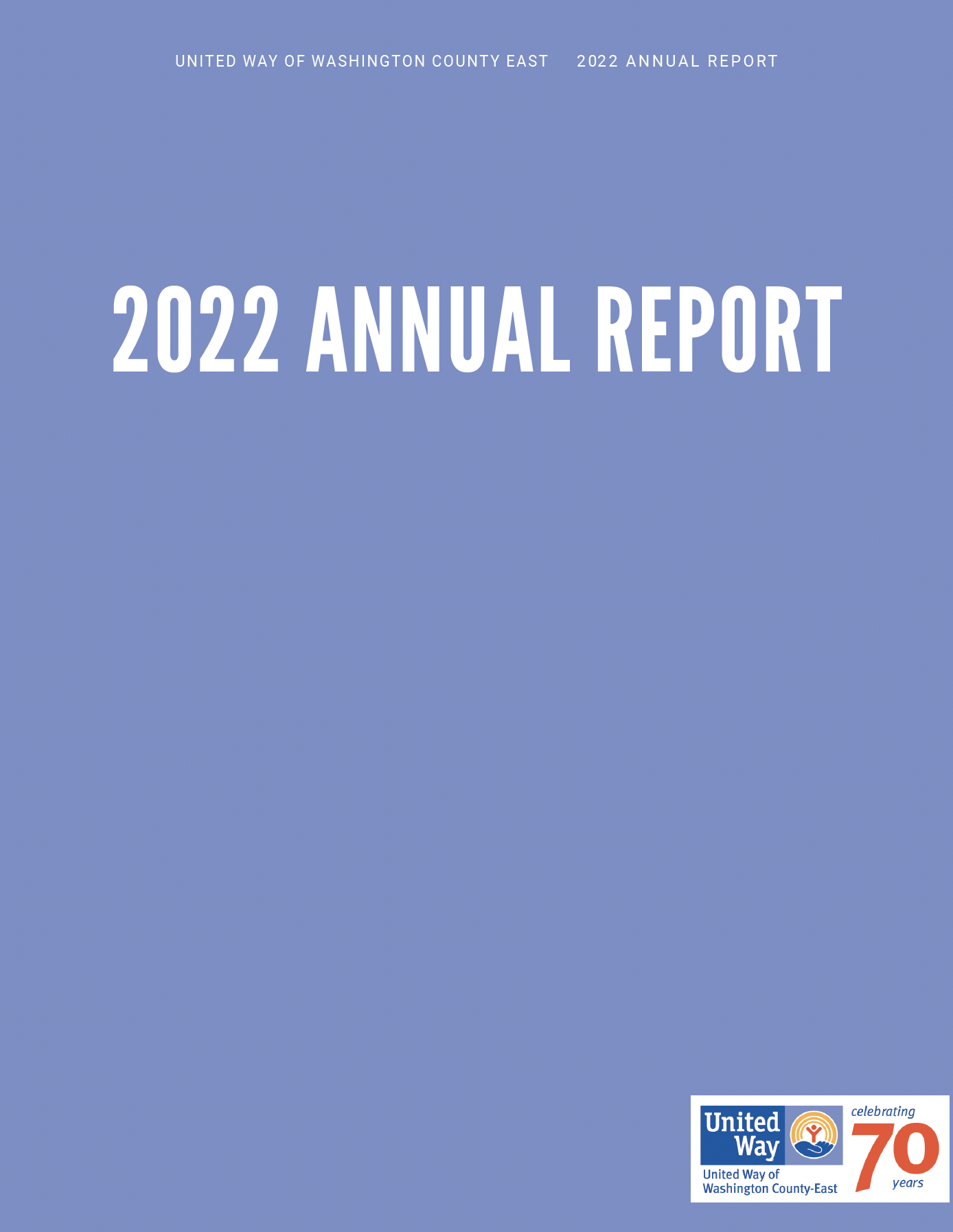 2022 Annual Report Cover